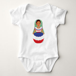Body Para Bebé Traje de bebé Matryoshka dominicano
