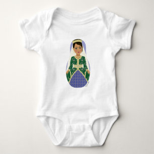 Body Para Bebé Traje de bebé Matryoshka, novia marroquí