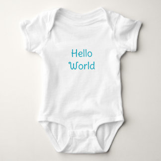 Body Para Bebé Traje de bebé mono adorable Hello world