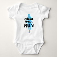 Traje de bebé mono de correr lindo Crawl Walk Run
