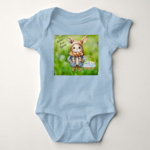 Body Para Bebé Traje de bebé mono de Pascua para niño, agrega nom