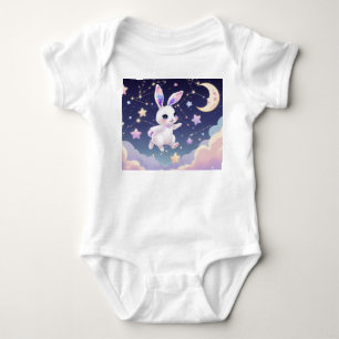 Body Para Bebé Traje de bebé Moon Bunny – Conejo Celestial Pastel