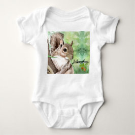 Body Para Bebé Traje de bebé neutro de ardilla
