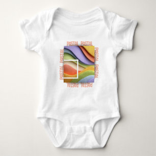 Body Para Bebé Traje de bebé o camiseta de olas de arcoíris paste