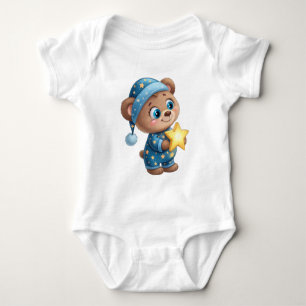 Body Para Bebé Traje de bebé oso de peluche Cute Good Night