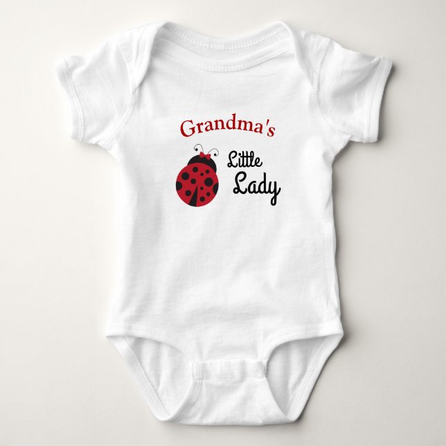 Body Para Bebé Traje de bebé para bebés de Ladybug Personalizado (Anverso)