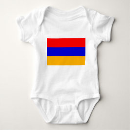 Body Para Bebé Traje de bebé patriótico con bandera Armenia