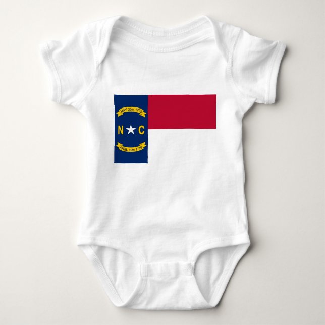 Body Para Bebé Traje de bebé patriótico con bandera Carolina del  (Anverso)