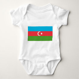 Body Para Bebé Traje de bebé patriótico con bandera de Azerbaiyán