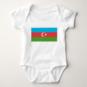 Body Para Bebé Traje de bebé patriótico con bandera de Azerbaiyán