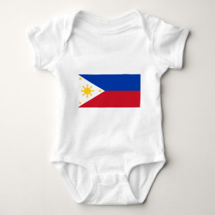 Body Para Bebé Traje de bebé patriótico con bandera de Filipinas