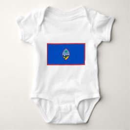 Body Para Bebé Traje de bebé patriótico con bandera de Guam