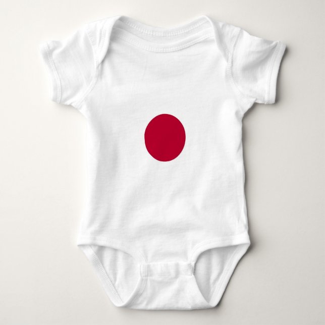 Body Para Bebé Traje de bebé patriótico con bandera de Japón (Anverso)