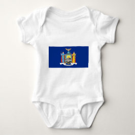 Body Para Bebé Traje de bebé patriótico con bandera de Nueva York
