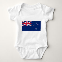 Body Para Bebé Traje de bebé patriótico con bandera de Nueva Zela