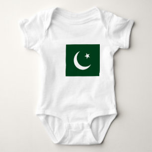 Body Para Bebé Traje de bebé patriótico con bandera de Pakistán