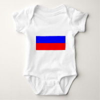 Traje de bebé patriótico con bandera de Rusia