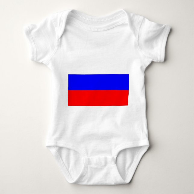 Body Para Bebé Traje de bebé patriótico con bandera de Rusia (Anverso)