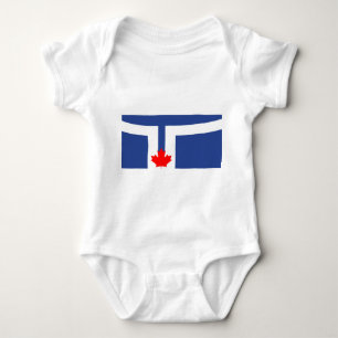 Body Para Bebé Traje de bebé patriótico con bandera de Toronto
