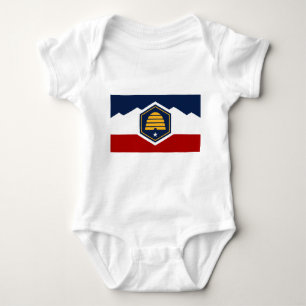 Body Para Bebé Traje de bebé patriótico con bandera de Utah, Esta