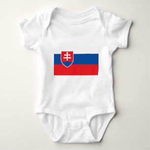 Body Para Bebé Traje de bebé patriótico con bandera Eslovaquia