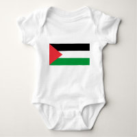 Traje de bebé patriótico con bandera Palestina
