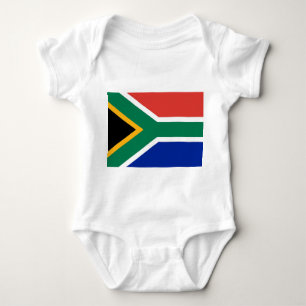 Body Para Bebé Traje de bebé patriótico con bandera Sudáfrica