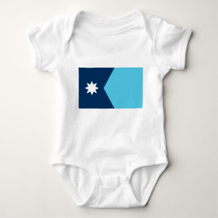 Body Para Bebé Traje de bebé patriótico con la bandera de Minneso
