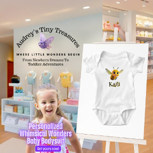 Body Para Bebé Traje de bebé personalizado Abeja Maravillas Capri
