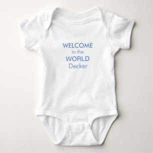 Body Para Bebé Traje de bebé personalizado "Bienvenidos al mundo"
