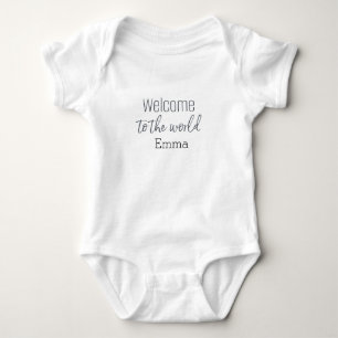 Body Para Bebé Traje de bebé personalizado "Bienvenidos al mundo"
