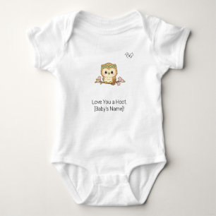 Body Para Bebé Traje de bebé personalizado con búho bebé Chibi li