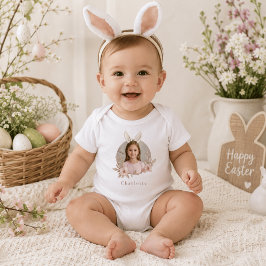 Body Para Bebé Traje de bebé personalizado con foto del conejo de