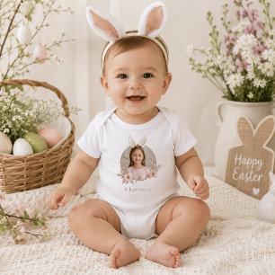 Body Para Bebé Traje de bebé personalizado con foto del conejo de