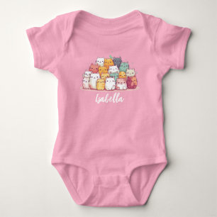 Body Para Bebé Traje de bebé personalizado con gatos Personalizad