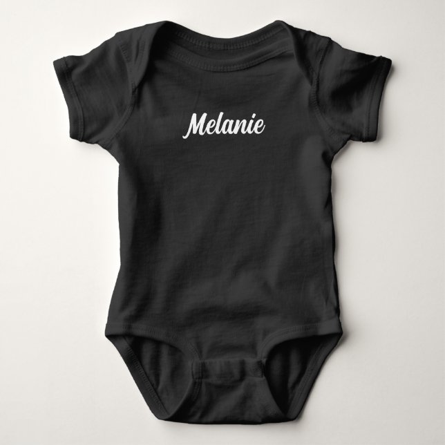 Body Para Bebé Traje de bebé personalizado con nombre (Anverso)