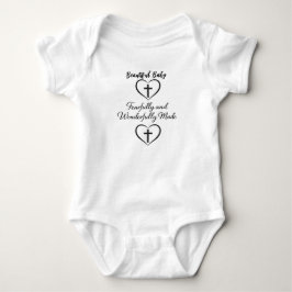 Body Para Bebé Traje de bebé personalizado con versículo de la Bi