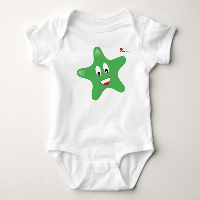 Body Para Bebé Traje de bebé personalizado Cute Little Star para  (Anverso)