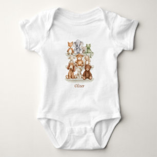 Body Para Bebé Traje de bebé personalizado de animales de bebé li