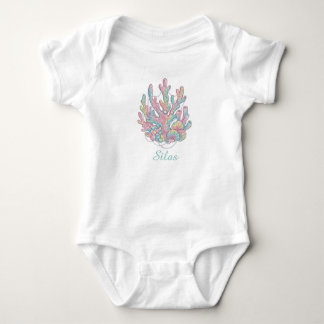 Body Para Bebé Traje de bebé personalizado de arrecife de coral e