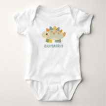 Traje de bebé personalizado de dinosaurio lindo 