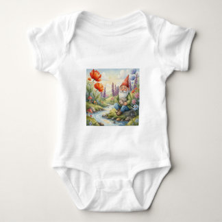 Body Para Bebé Traje de bebé personalizado de gnomo erizo lindo