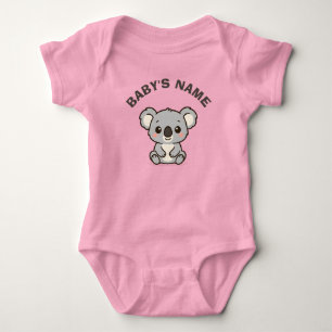 Body Para Bebé Traje de bebé personalizado de koala lindo