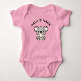 Body Para Bebé Traje de bebé personalizado de koala lindo