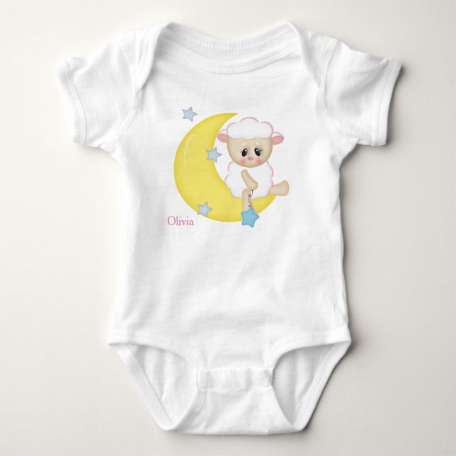 Body Para Bebé Traje de bebé personalizado Lámpara de bebé (Anverso)