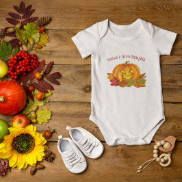 Body Para Bebé Traje de bebé personalizado para calabaza pequeña