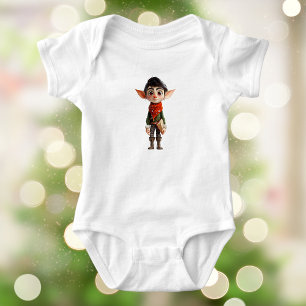 Body Para Bebé Traje de bebé Poeta Adolescente Elfo de Navidad