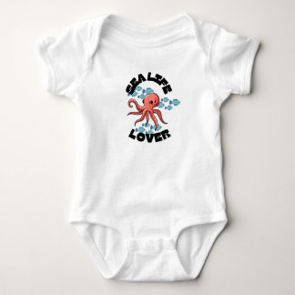 Body Para Bebé traje de bebé pulpo amante de la vida marina Body 