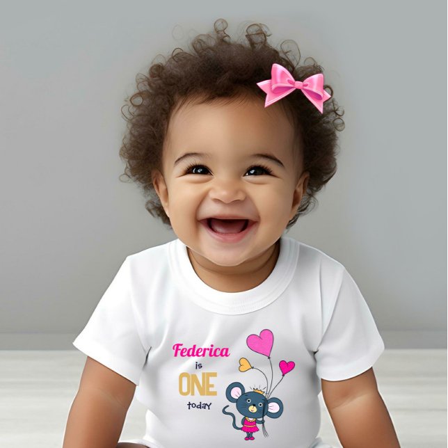 Body Para Bebé Traje de bebé ratón adorable (Subido por el creador)