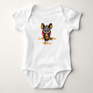 Body Para Bebé Traje de bebé ratón de dibujos animados lindo